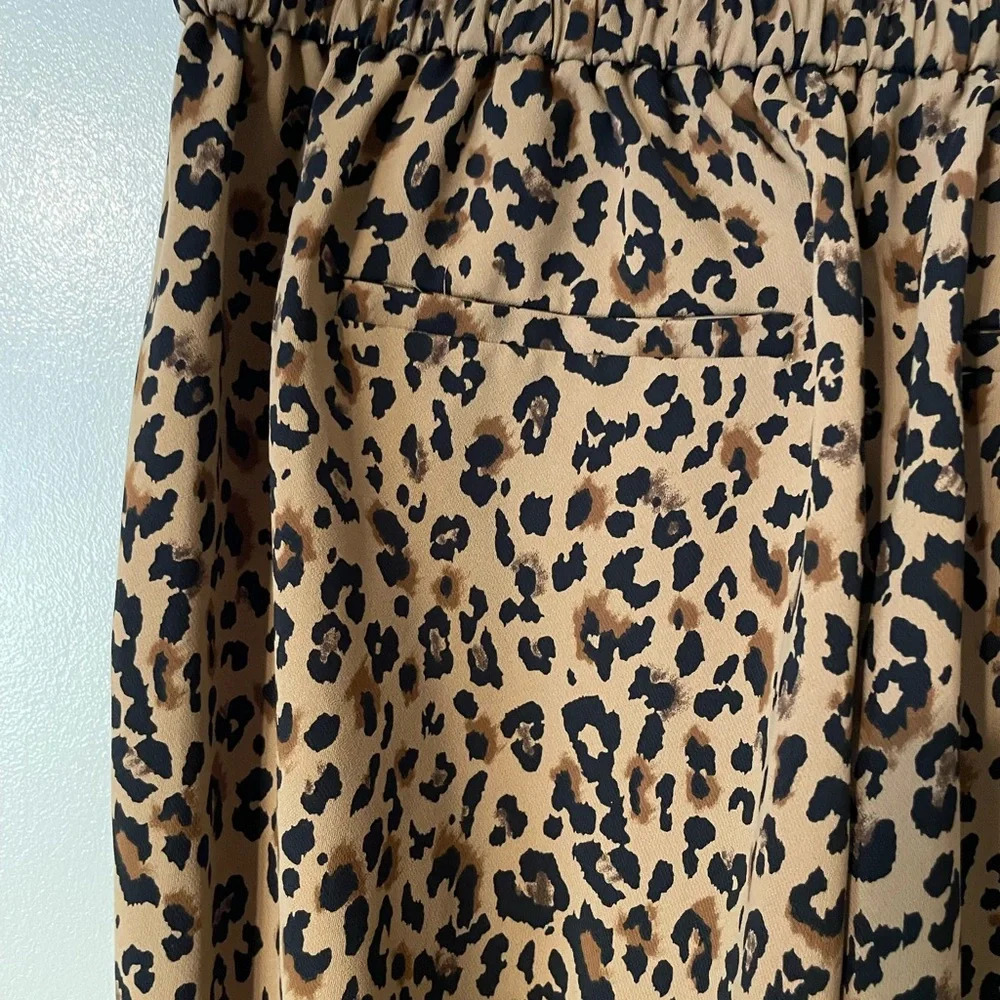 J Crew Jamie Pant Leopard Print Size 4 - Picture 8 of 13